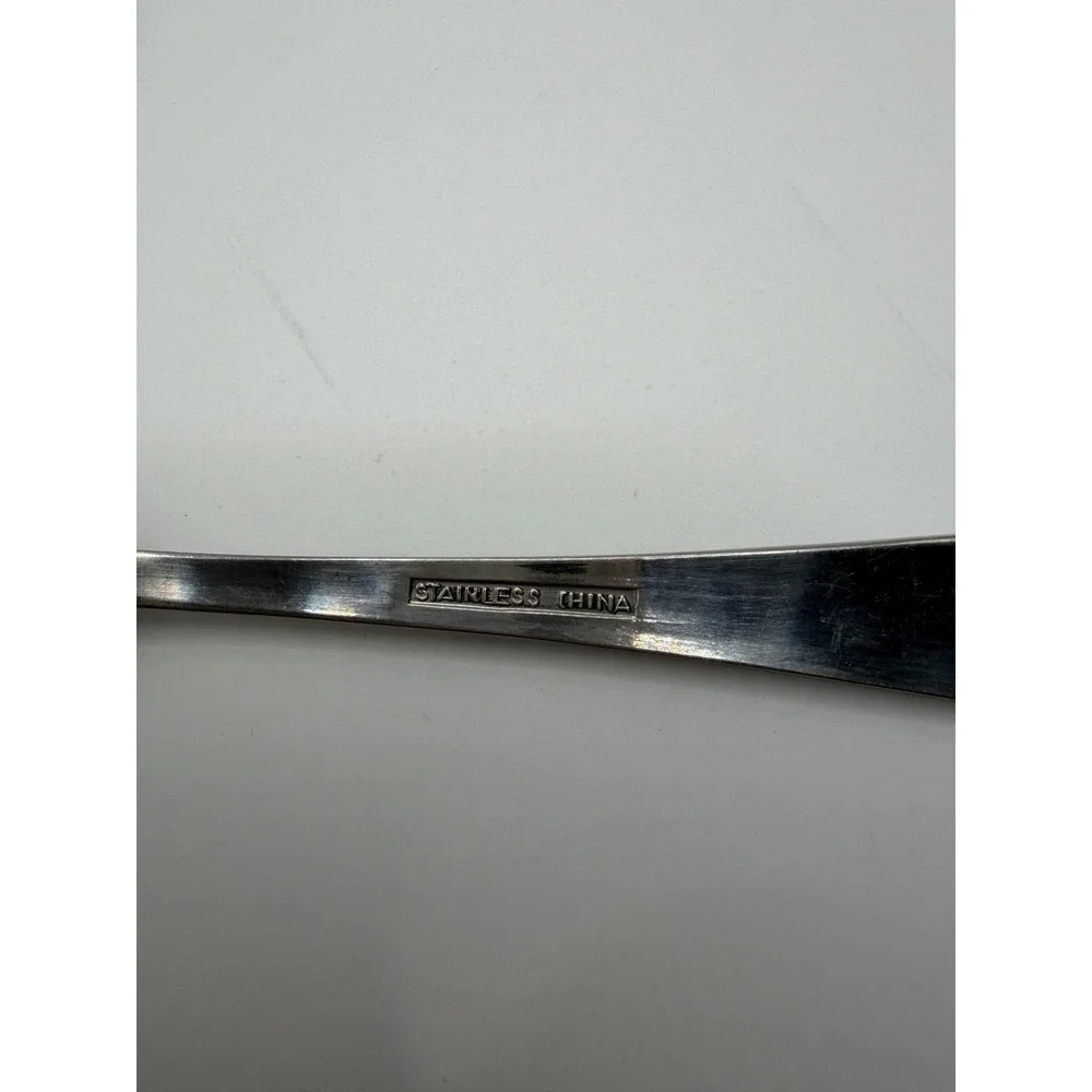 Lot of 10 Stainless Steel Scalloped Shell Sugar Spoons Event Flatware